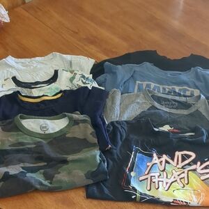Lot of Kids Graphic T-Shirts Set Med/7/8